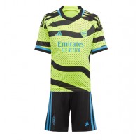 Camisa de Futebol Arsenal Jakub Kiwior #15 Equipamento Secundário Infantil 2023-24 Manga Curta (+ Calças curtas)